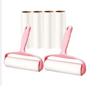 Reusable Lint Roller with Refill - 6.3 Inch Handle and 60 Sheets Total