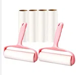 Reusable Lint Roller with Refill - 6.3 Inch Handle and 60 Sheets Total image 1