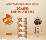 Stackable 6 Layer Shoe Rack - Space Saving Shoe Organiser and Multipurpose Shelf image 3