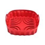 Reusable Silicone Air Fryer Basket 15cm - Square Heat Resistant Cooking Tray image 4