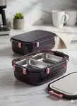 Stainless Steel Insulated Lunch Box - 3 Compartments with Leak-Proof Inner Lids image 3