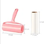 Reusable Lint Roller with Refill - 6.3 Inch Handle and 60 Sheets Total image 2