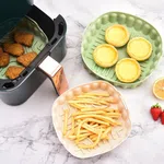 Reusable Silicone Air Fryer Basket 15cm - Square Heat Resistant Cooking Tray image 2