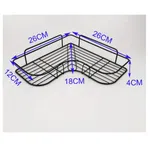 Self-Adhesive Metal Corner Rack - Multipurpose Bathroom and Kitchen Storage Shelf image 4