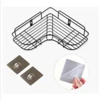 Self-Adhesive Metal Corner Rack - Multipurpose Bathroom and Kitchen Storage Shelf image 5
