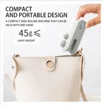 USB Rechargeable Bag Sealer with Cutter - Heat Seal Machine for Snack Packets image 3