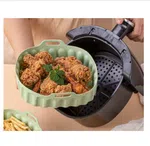 Square Silicone Air Fryer Tray 15 to 20cm - Reusable Heat Resistant Basket Liner image 1