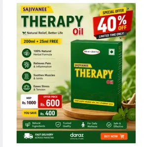 Warm Therapy Massage Oil 200ml - Herbal Oil for Back, Knee and Joint Massage