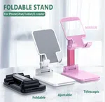 Universal Desk Phone and Tablet Holder - PVC Stand, 85 x 33 x 170mm image 1