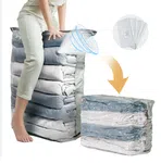 Vacuum Storage Bags Pack of 5 with Hand Pump - Reusable Space Saver Bags for Clothes image 5