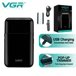 VGR V-390 Mini Electric Shaver - Waterproof Reciprocating Beard Trimmer for Men image 1
