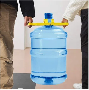 Water Jar Lifter Handle - Folding Plastic Holder for Round Gallon Jars, 14x13cm