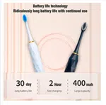 X-9 Sonic Electric Toothbrush - 6 Cleaning Modes with 4 Replacement Brush Heads image 3