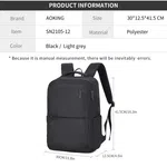 Aoking SN2105-12 Business Laptop Backpack with USB Port, 15.6 Inch image 10