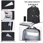 Aoking SN2107-6 Business Laptop Backpack 15L with USB Port, Black image 6