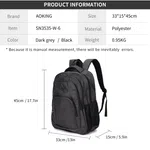 Aoking SN3535-W-6 Classic Business Laptop Backpack, Unisex image 9
