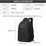 Aoking SN4318 Business Laptop Backpack, Black, Unisex - Available at AfnoBazar Nepal