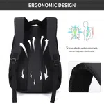 Aoking SN4327-5 Casual Laptop Backpack, Black, Unisex - Available at AfnoBazar Nepal
