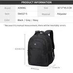 Aoking SN4327-5 Casual Laptop Backpack, Black, Unisex - Available at AfnoBazar Nepal
