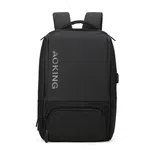 Aoking SN77880A Business Laptop Backpack with USB Port and Garment Compartment, Black - Available at AfnoBazar Nepal