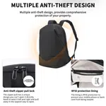 Aoking XN58398F Anti-Theft Laptop Backpack 21L with RFID Pocket, 16 Inch, Black - Available at AfnoBazar Nepal