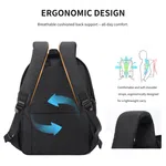 Aoking XN58398F Anti-Theft Laptop Backpack 21L with RFID Pocket, 16 Inch, Black - Available at AfnoBazar Nepal