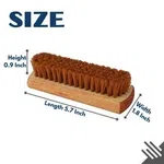 Helios 5.7 Inch Leather Shoe Brush image 3