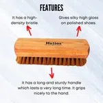 Helios 5.7 Inch Leather Shoe Brush image 2