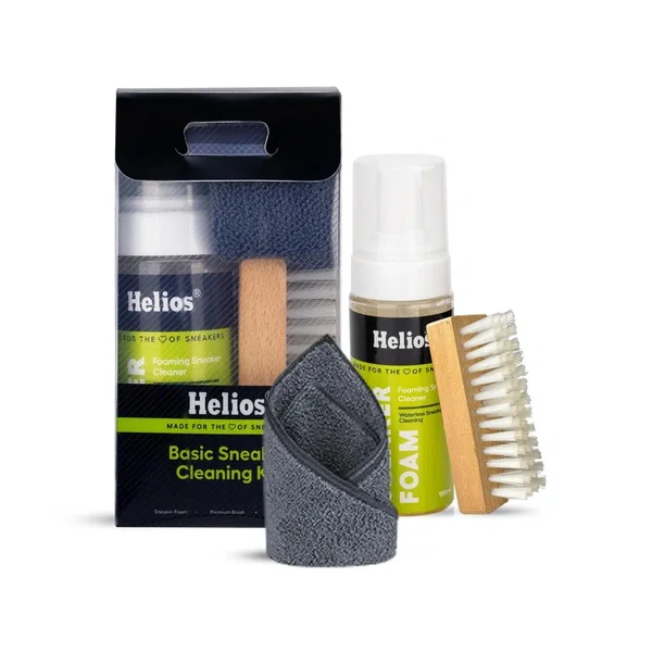 Helios Basic Sneaker Shoe Cleaning Kit with Microfiber Towel