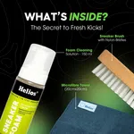 Helios Basic Sneaker Shoe Cleaning Kit with Microfiber Towel image 2