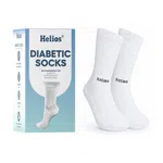 Helios Diabetic Socks for Men and Women, White (1 Pair) - Available at AfnoBazar Nepal