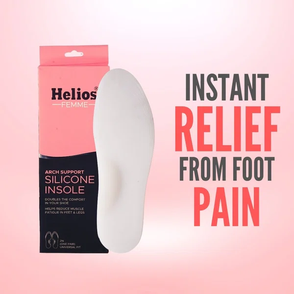 Helios Femme Arch Support Silicone Insole for Women (Trim to Fit Size 3 to 7) - Available at AfnoBazar Nepal