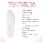 Helios Femme Arch Support Silicone Insole for Women (Trim to Fit Size 3 to 7) - Available at AfnoBazar Nepal