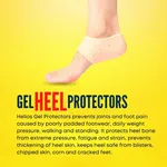 Helios Gel Heel Protectors, Unisex Universal Size - Available at AfnoBazar Nepal