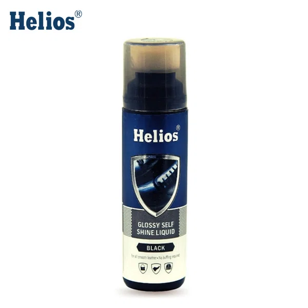 Helios Glossy Self Shine Liquid for All Leathers 75 ml - Available at AfnoBazar Nepal