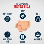 Helios Gel Heel Protectors, Unisex Universal Size - Available at AfnoBazar Nepal