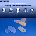 Helios Heel Cup Insole, Anti-Fatigue Heel Cushion (Universal Fit) - Available at AfnoBazar Nepal