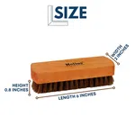 Helios Natural Hair Leather Shoe Brush 6 Inch - Available at AfnoBazar Nepal