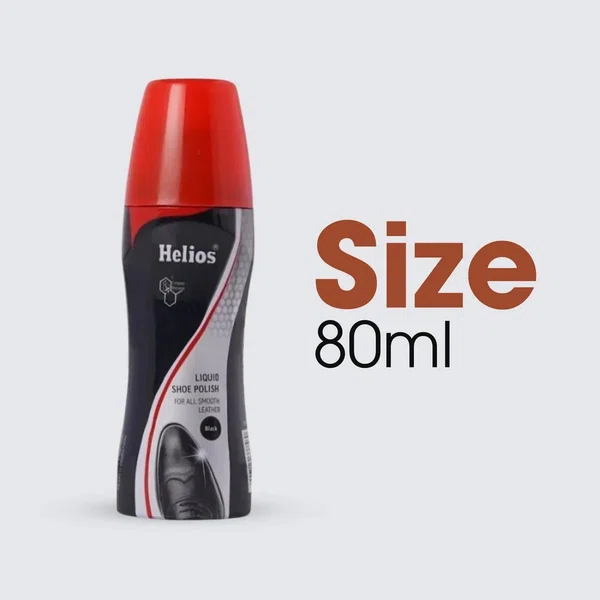 Helios Liquid Shoe Polish for Leather Shoes 80 ml - Available at AfnoBazar Nepal