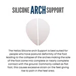 Helios Silicone Arch Support Pads (1 Pair) - Available at AfnoBazar Nepal