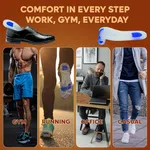 Helios Silicone Insole for Men (1 Pair) - Available at AfnoBazar Nepal