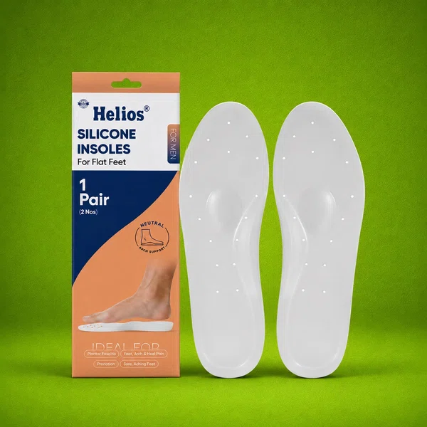 Helios Silicone Insoles for Flat Feet, Men and Women - Available at AfnoBazar Nepal