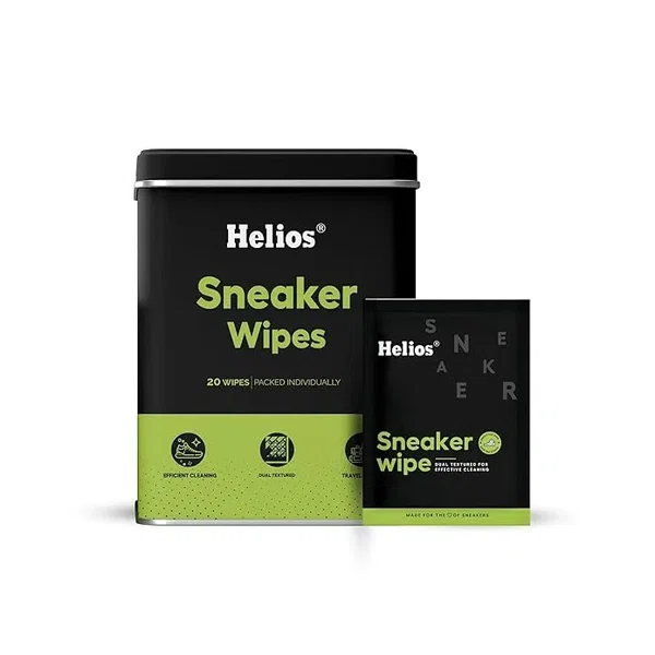 Helios Sneaker Wipes Pack of 20 (Tin Box) - Available at AfnoBazar Nepal