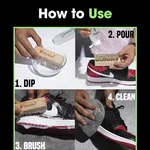 Helios Super Sneaker Cleaner Kit 125 ml with Brush - Available at AfnoBazar Nepal