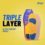 Helios Triple Layer Ultra Comfort Insole for Pain Relief and Shock Absorption - Available at AfnoBazar Nepal