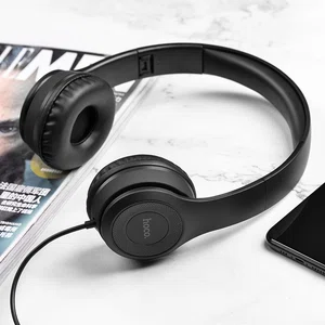 Hoco W21 Headphones, Wired Headset with Mic