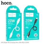 Hoco X96 Hyper PD Charging Data Cable iP (L=0.25m) image 1
