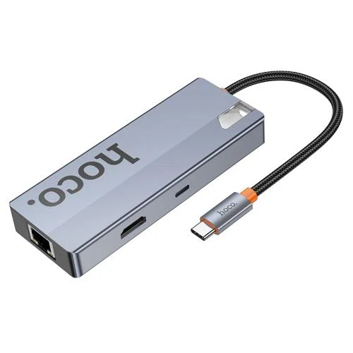 Hoco HB51 Wow 6-in-1 Multi-Function Converter (HDTV+RJ45+PD+USB3.0*3)