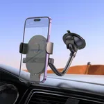 Hoco H20 Mighty One-Button Windshield Car Holder (Black) image 3