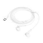 Hoco M95 Type-C Wire Controlled Earphones with Mic (White) - Available at AfnoBazar Nepal